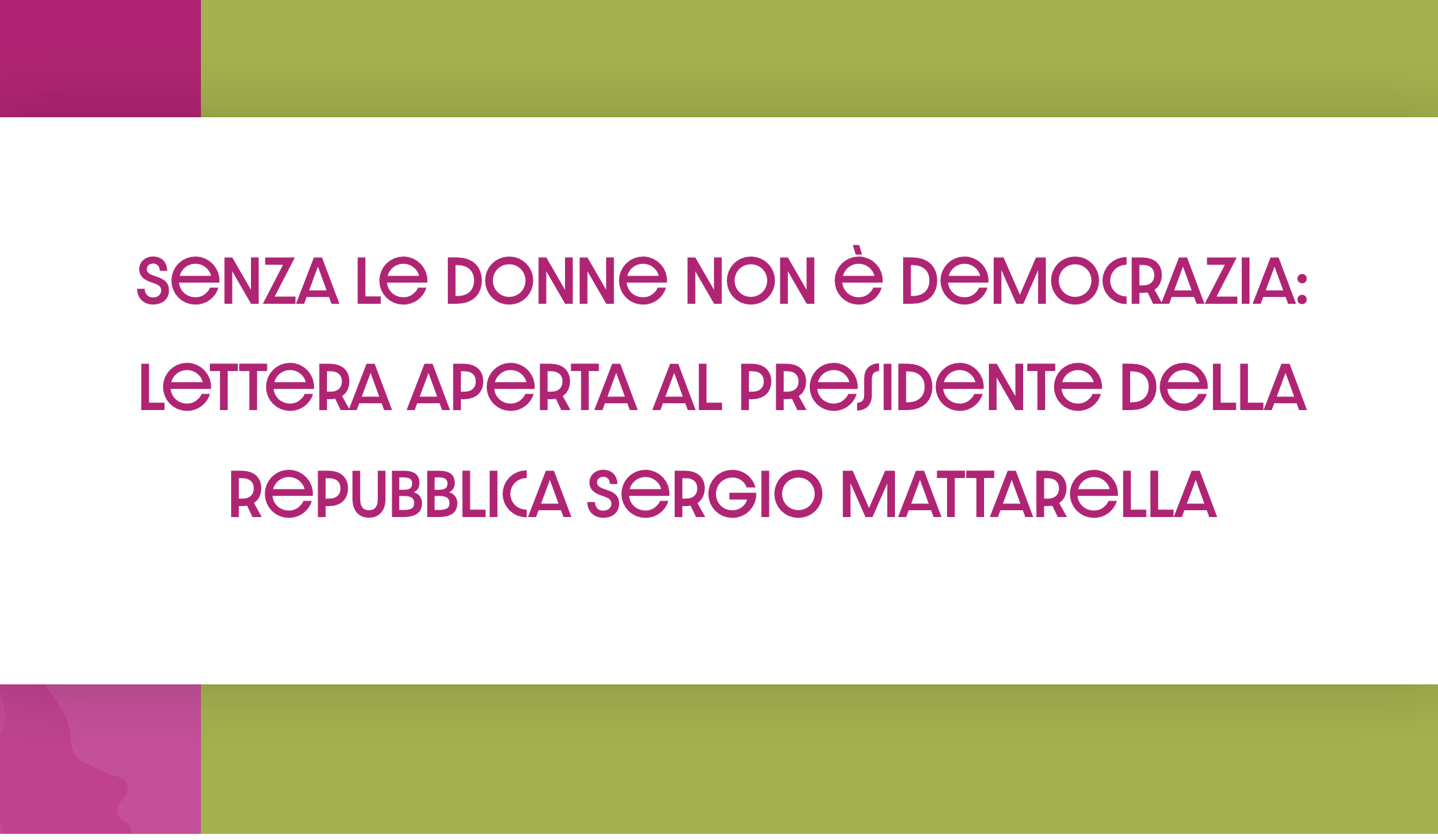 GiULiA aderisce all'appello a Mattarella contro la nuova legge elettorale
